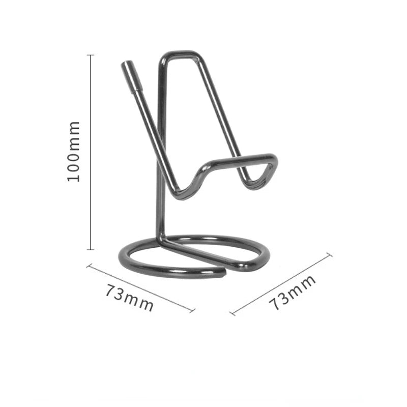 Cute Card Holder Gold Metal Paper Organizer Binder Clip Display Office Business