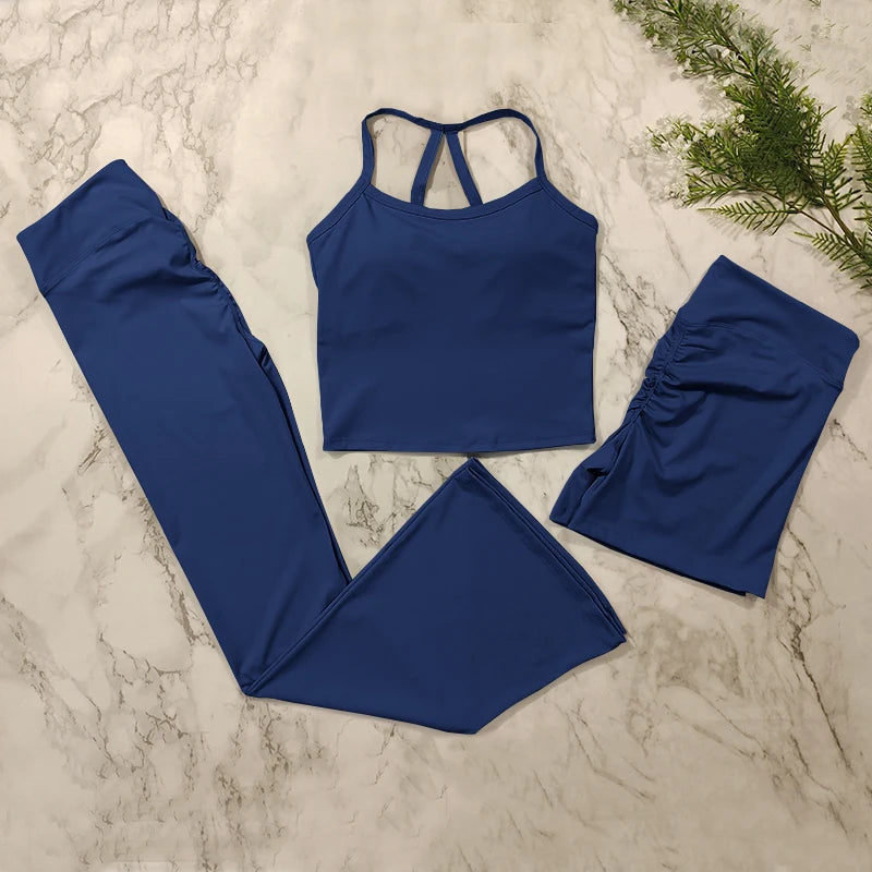 2 Piece Yoga Clothes Women's Tracksuit Athletic Wear Pilates Fitness Suit Gym