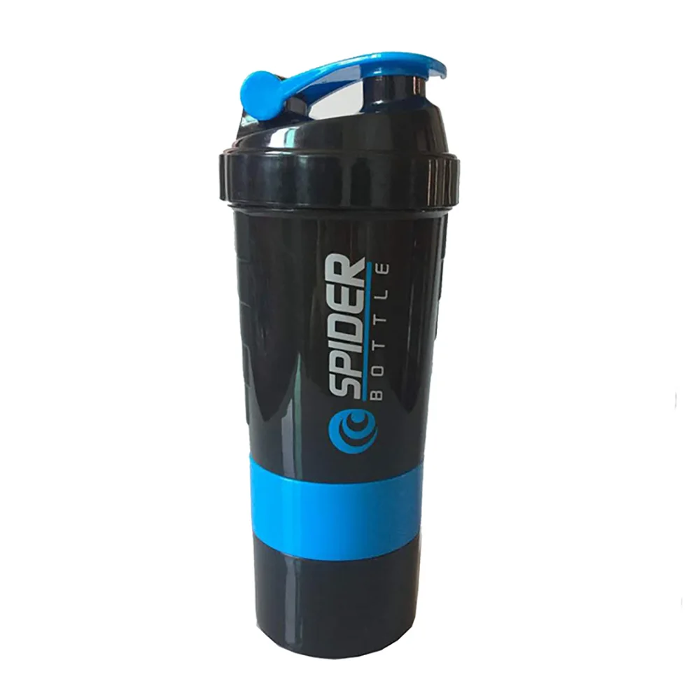 3 Layers Shaker Protein Bottle Powder Shake Cup Water Bottle