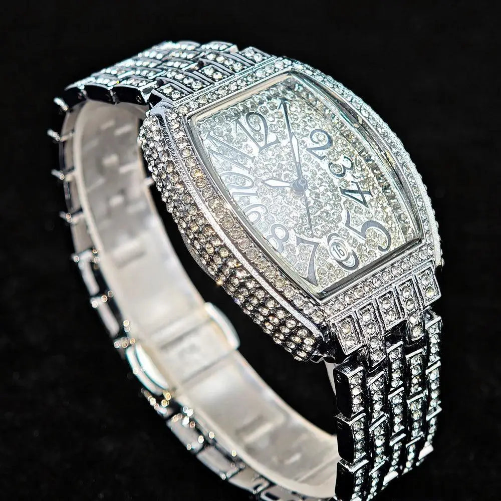 Hot Luxury Brand Women Watch Fashion Hip Hop Diamond Shiny Quartz Ladies