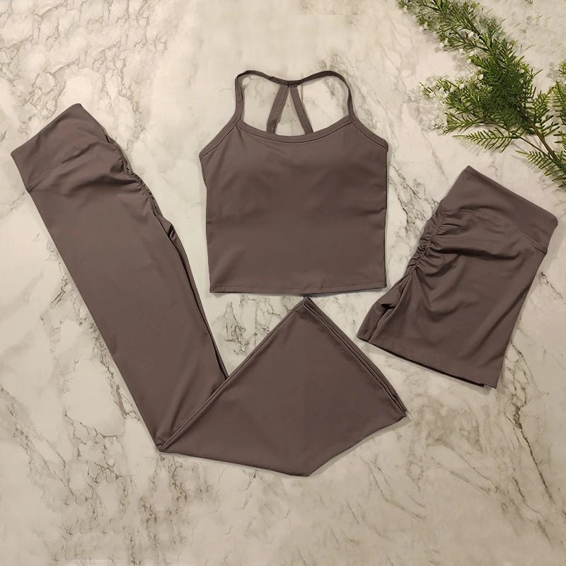 2 Piece Yoga Clothes Women's Tracksuit Athletic Wear Pilates Fitness Suit Gym