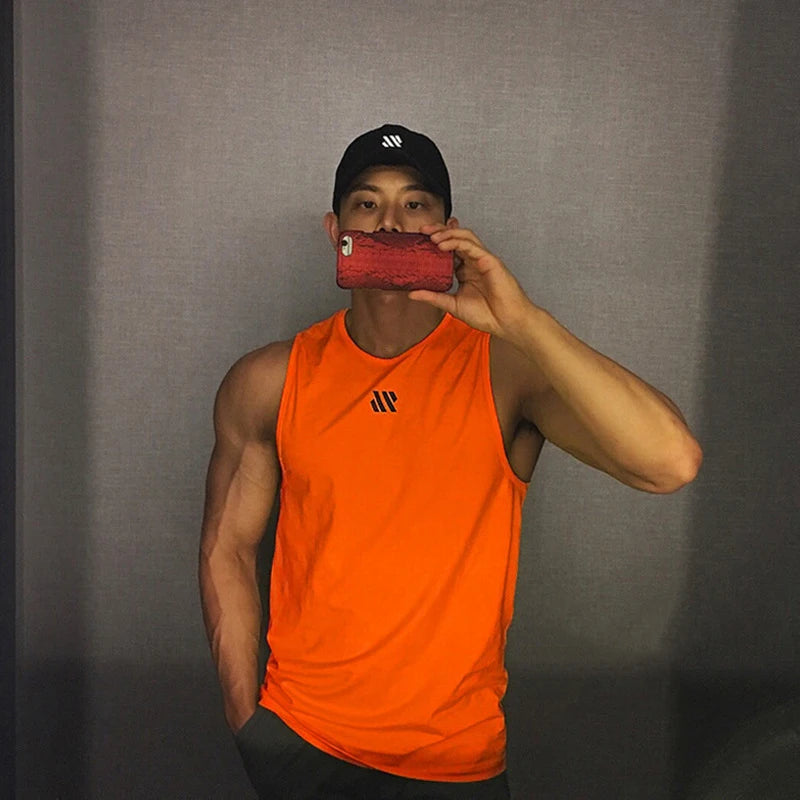 ADED Summer new Gym Vest Men Bodybuilding Sleeveless Sports Tank