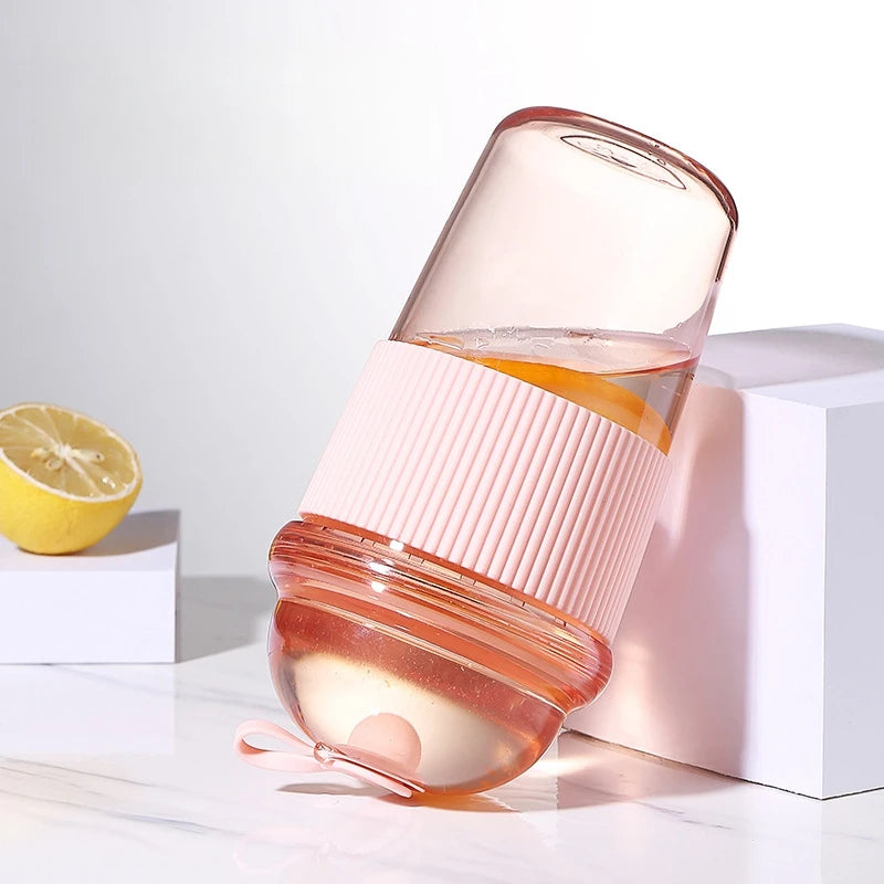 630ML Straw Cup with Lid and Straw Portable Large Capacity Coffee Milk Tea Cup