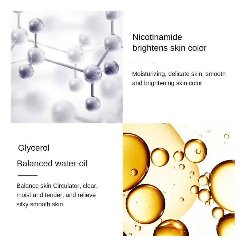 24K Gold Hyaluronic Acid Nicotinamide Face Essence Replenishment Moisturize Shrink