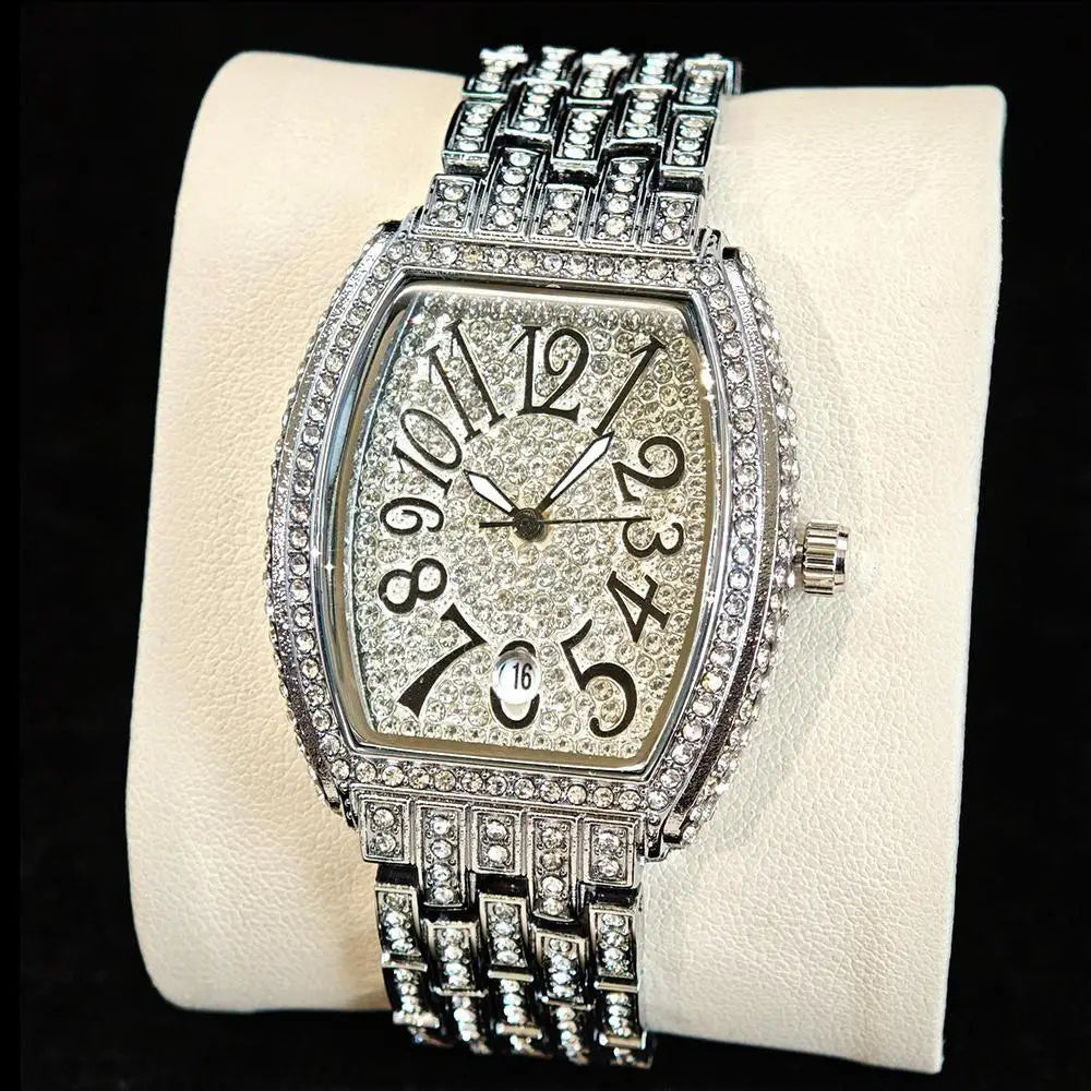 Hot Luxury Brand Women Watch Fashion Hip Hop Diamond Shiny Quartz Ladies
